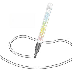 12 Colors Double Line Self-Outline Metallic Markers Pens (Silver Line)