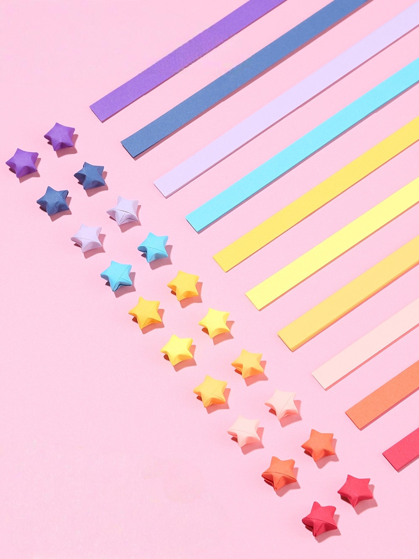 Gradient Origami Star Paper Stripes (540pcs/pack)