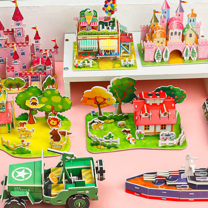 3D Form Puzzle Handmade Creative DIY