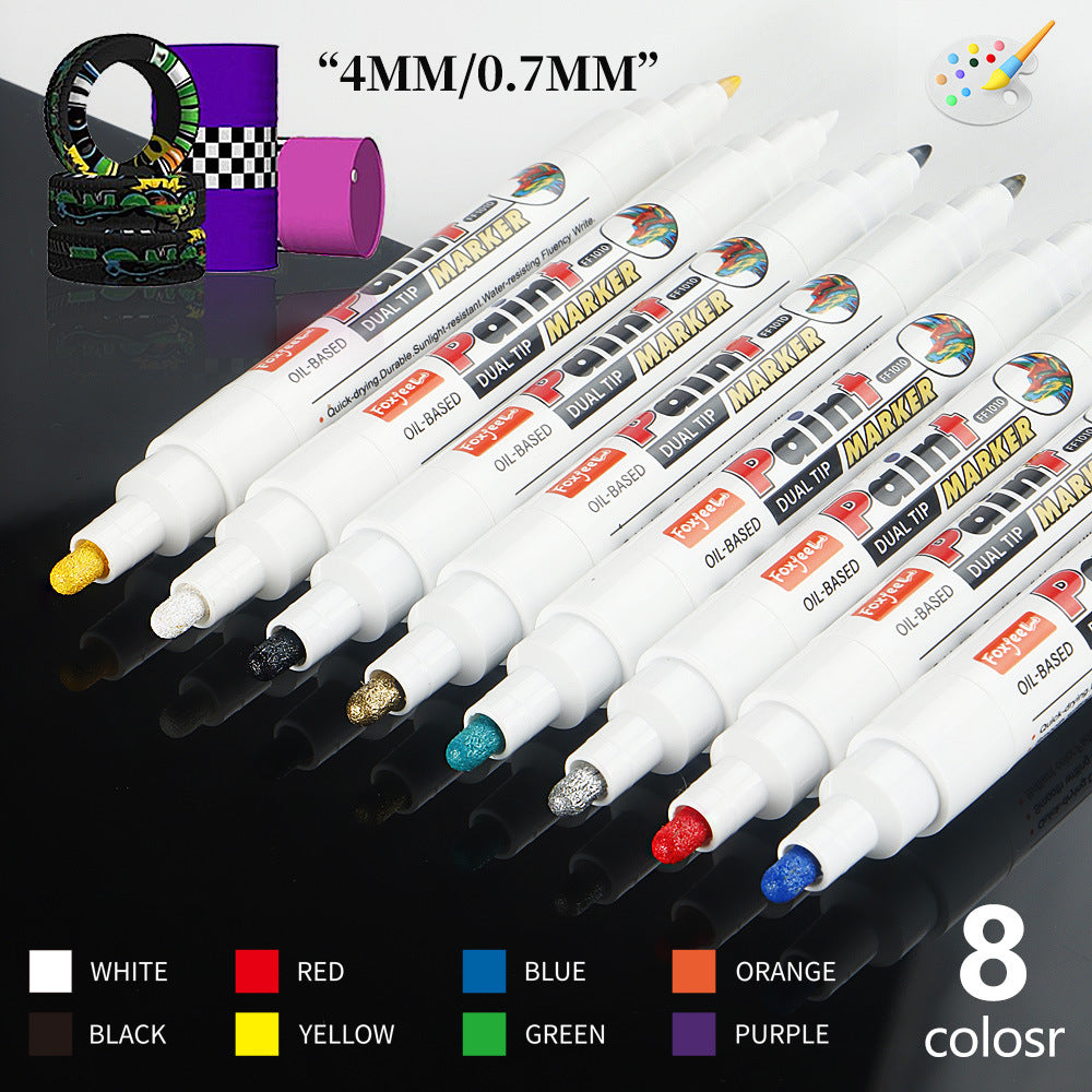 Dual Tip Paint Marker Pen, Touch Up Repair Pens for Car Tire, Furniture, Stone & Multi-Surface Marking (Copy)