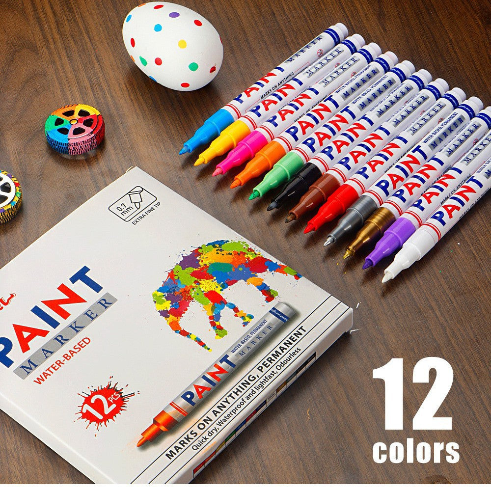 Paint Marker Pen, Touch Up Repair Pens for Car Tire, Furniture, Stone & Multi-Surface Marking