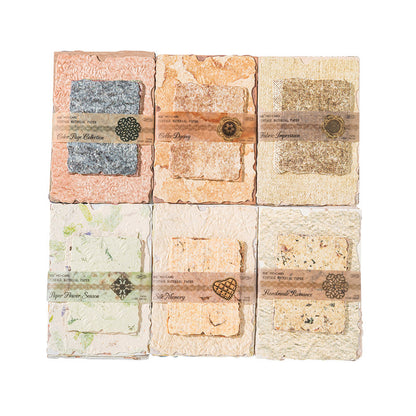 Vintage Material Paper Set (6 Styles Per Set)