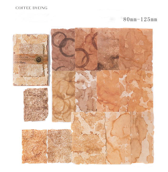 Vintage Material Paper Set (6 Styles Per Set)