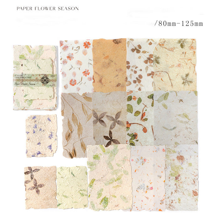 Vintage Material Paper Set (6 Styles Per Set)