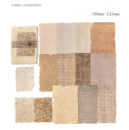 Vintage Material Paper Set (6 Styles Per Set)