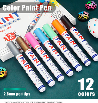 Paint Marker Pen, Touch Up Repair Pens for Car Tire, Furniture, Stone & Multi-Surface Marking