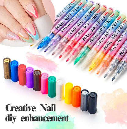 Nail Art Markers, 0.7mm Fine Tip Art Graffiti Drawing Pens